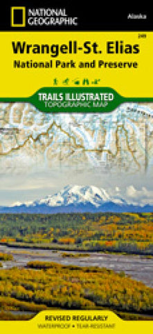 Buy map Wrangell, St. Elias National Park, AK by National Geographic Maps