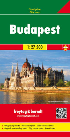 Buy map Budapest, Hungary by Freytag-Berndt und Artaria