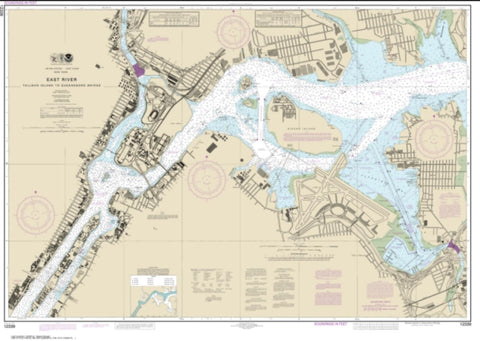 Buy map East River Tallman Island to Queensboro Bridge (12339-47) by NOAA
