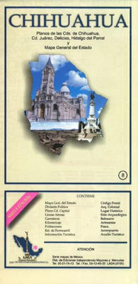 Buy map Chihuahua, Mexico, State and Major Cities Map by Ediciones Independencia