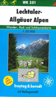 Buy map Lechtaler-Allgaeuer Alpen, WK 351 by Freytag-Berndt und Artaria