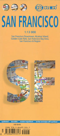 Buy map San Francisco, California by Borch GmbH.