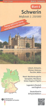 Buy map Schwerin 1:250 000, blatt 6