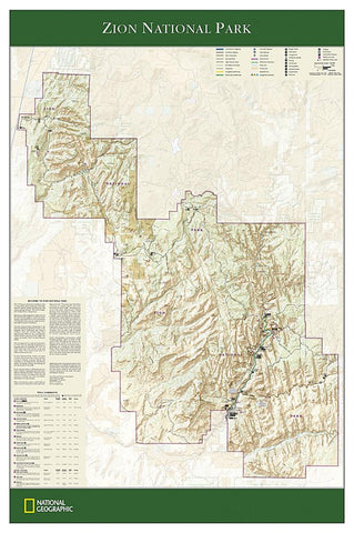 Buy map Zion National Park [Tubed]