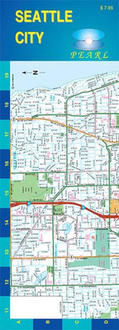 Buy map Seattle, Washington, Pearl Map, laminated by GM Johnson