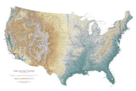 Buy map United States (except Alaska and Hawaii), Laminated Wall Map by Raven Maps