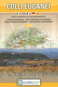 Buy map Colli Euganei, Italy by Litografia Artistica Cartografica