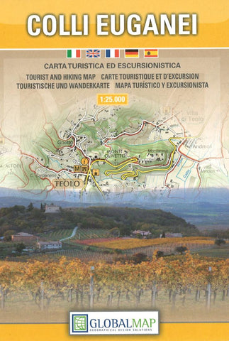 Buy map Colli Euganei, Italy by Litografia Artistica Cartografica