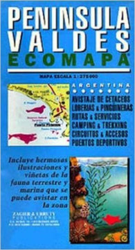 Buy map Valdes Peninsula Ecomapa by Zagier y Urruty