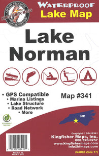 Buy map Norman Lake, NC Fishing Map