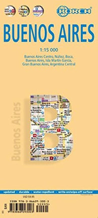 Buy map Buenos Aires, Argentina by Borch GmbH.