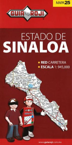 Buy map Sinaloa, Mexico, State Map by Guia Roji