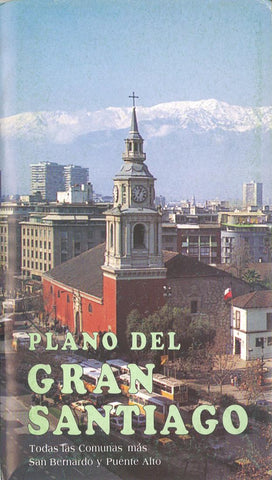 Buy map Santiago, Chile by Atlas de Chile
