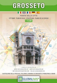 Buy map Grosseto, Italy by Litografia Artistica Cartografica