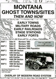 Buy map Montana, Ghost Towns, 5-Map Set, Then and Now by Northwest Distributors
