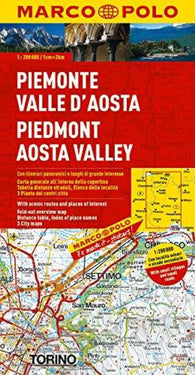 Buy map Piedmont and Aosta Valley, Italy by Marco Polo Travel Publishing Ltd
