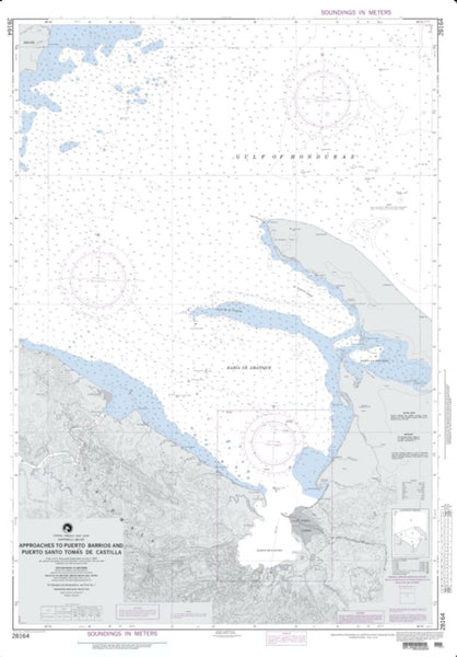 Buy map Approaches To Puerto Barrios And Puerto Santo Tomas De Castilla (NGA-28164-17) by National Geospatial-Intelligence Agency