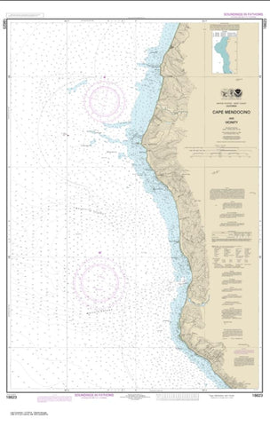 Buy map Cape Mendocino and vicinity (18623-12) by NOAA