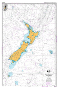 Buy map NEW ZEALAND INCLUDING NORFOLK ISLAND AND CAMPBELL ISLAND / MOTU IHUPUKU (14600) by Land Information New Zealand (LINZ)