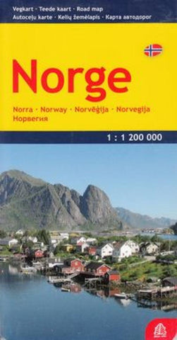 Buy map Norway, Road Map by Jana Seta