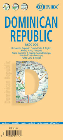 Buy map Dominican Republic by Borch GmbH.