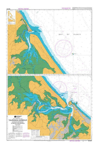 Buy map TAURANGA HARBOUR, KATIKATI ENTRANCE TO MOUNT MAUNGANUI (5411) by Land Information New Zealand (LINZ)