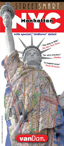 Buy map New York City, Manhattan StreetSmart by VanDam