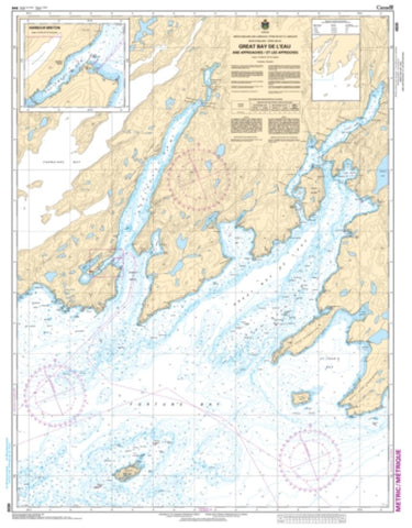 Buy map Great Bay de lEau and Aproaches/et les Approches by Canadian Hydrographic Service