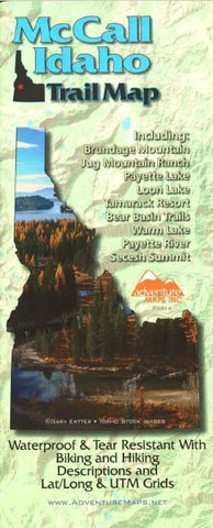 Buy map McCall, Idaho Trail Map by Adventure Maps