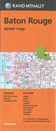 Buy map Baton Rogue, Shreveport and Bossier City, Louisiana Street Map