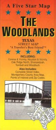 Buy map Woodlands and South Montgomery County, Texas by Five Star Maps, Inc.