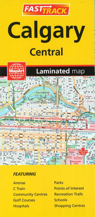 Buy map Calgary, Alberta Fast Track Laminated Map by Canadian Cartographics Corporation
