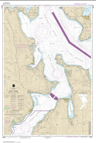 Buy map Puget Sound-Entrance to Hood Canal (18477-5) by NOAA