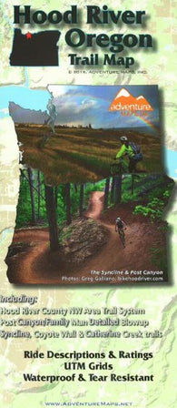 Buy map Hood River, Oregon, Trail Map by Adventure Maps