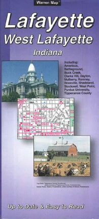 Buy map Lafayette and West Lafayette, Indiana by The Seeger Map Company Inc.