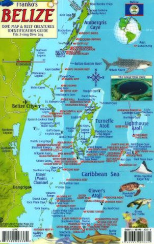 Buy map Caribbean Fish Card, Belize 2010 by Frankos Maps Ltd.