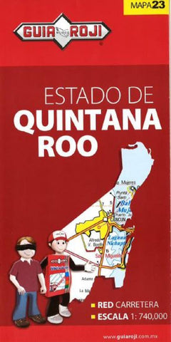 Buy map Quintana Roo, Mexico, State Map by Guia Roji