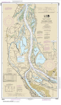 Buy map Columbia River Saint Helens to Vancouver (18525-37) by NOAA