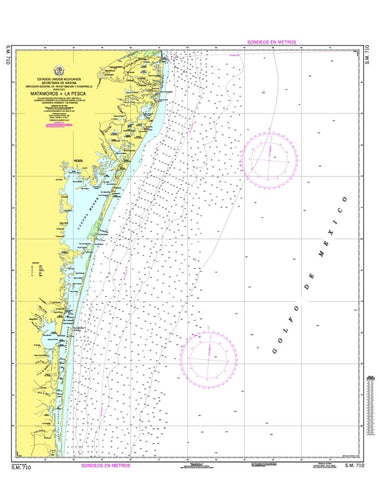 Buy map Matamoros a La Pesca by Secretaria de Marina