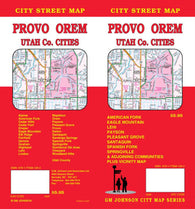 Buy map Provo, Orem and Utah County, Utah by GM Johnson