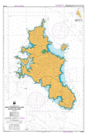 Buy map GREAT BARRIER ISLAND (AOTEA ISLAND) (5222) by Land Information New Zealand (LINZ)