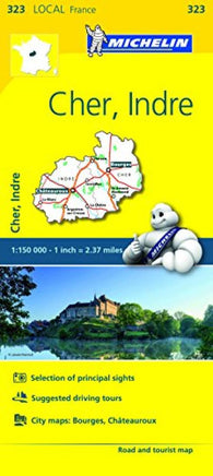 Buy map Cher, Indre (323) by Michelin Maps and Guides