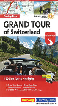 Buy map Grand Tour of Switzerland by Hallwag