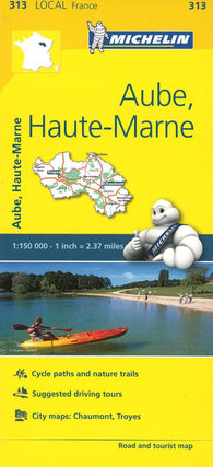 Buy map Michelin: Aube, Haute-Marne, France Road and Tourist Map by Michelin Travel Partner