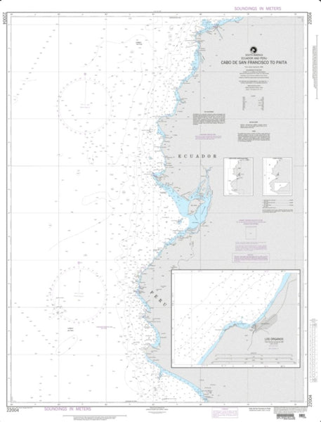 Buy map Cabo De San Francisco To Paita (NGA-22004-38) by National Geospatial-Intelligence Agency
