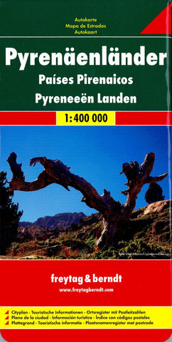 Buy map Pyrenees Region: Spain, Andorra, France by Freytag-Berndt und Artaria