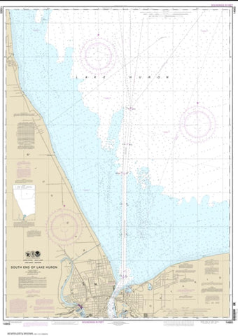 Buy map South End of Lake Huron (14865-17) by NOAA