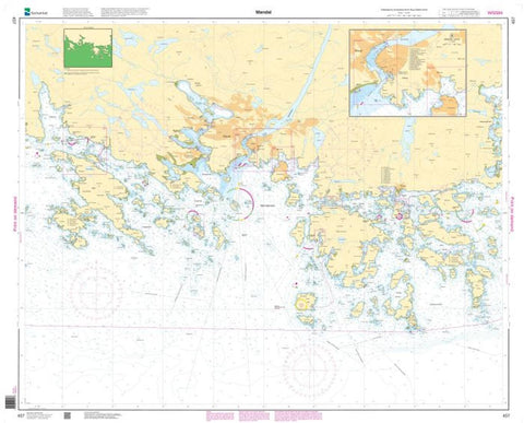 Buy map MANDAL (457) by Kartverket