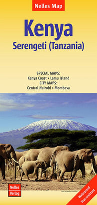Buy map Kenya and the Serengeti, Tanzania by Nelles Verlag GmbH