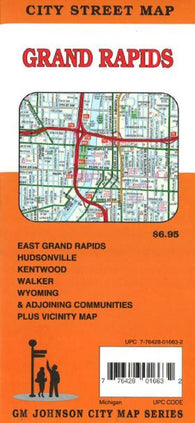 Buy map Grand Rapids, Michigan by GM Johnson
